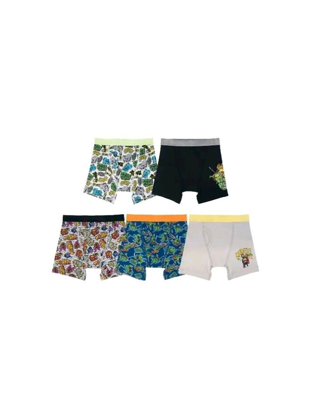Boys' Teenage Mutant Ninja Turtles 5 pack Boxer Briefs - Size 4